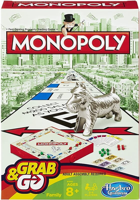 Monopoly Grab & Go Board Game (Travel Mini Size) Monopoly Grab & Go Board Game (Travel Mini Size)