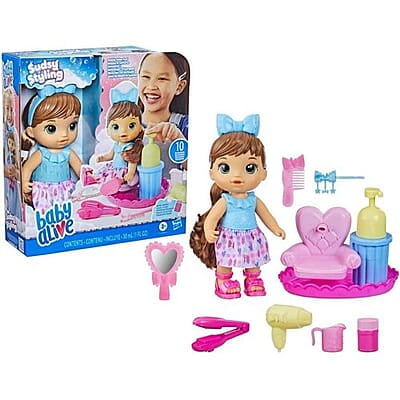 Baby Alive Sudsy Styling Doll - Brunette Hair