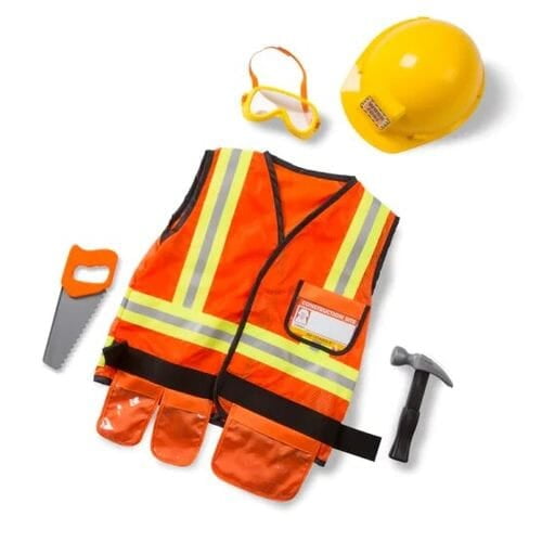 Construction Worker Role Play Costume Set Construction Worker Role Play Costume Set