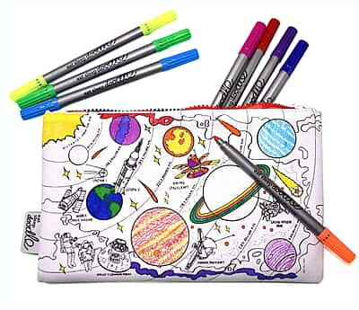 EatSleepDoodle Space Explorer Pencilcase - Colour-In & Learn