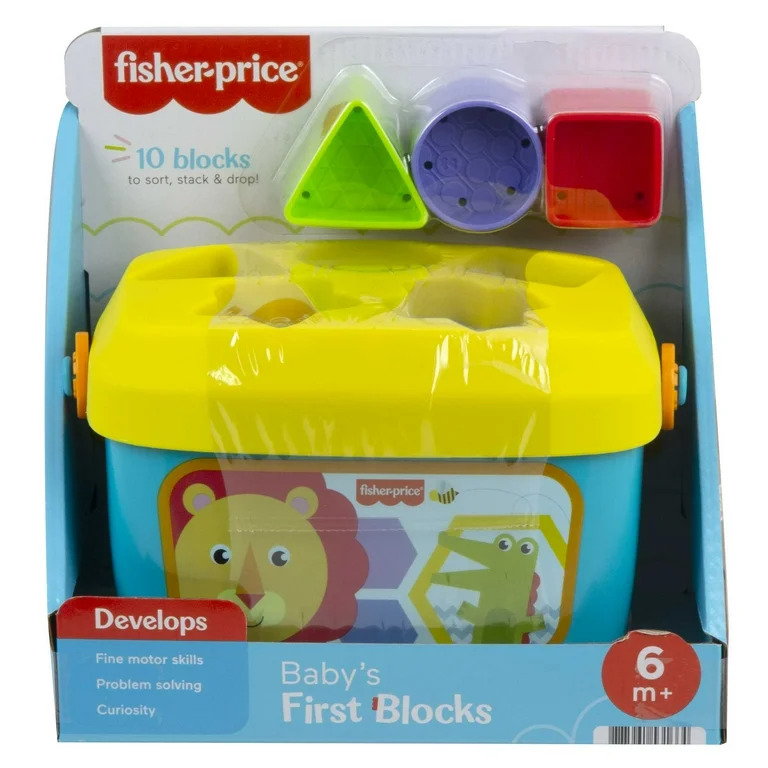 Fisher-Price Baby's First Blocks W/Storage Bucket Fisher-Price Baby's First Blocks W/Storage Bucket