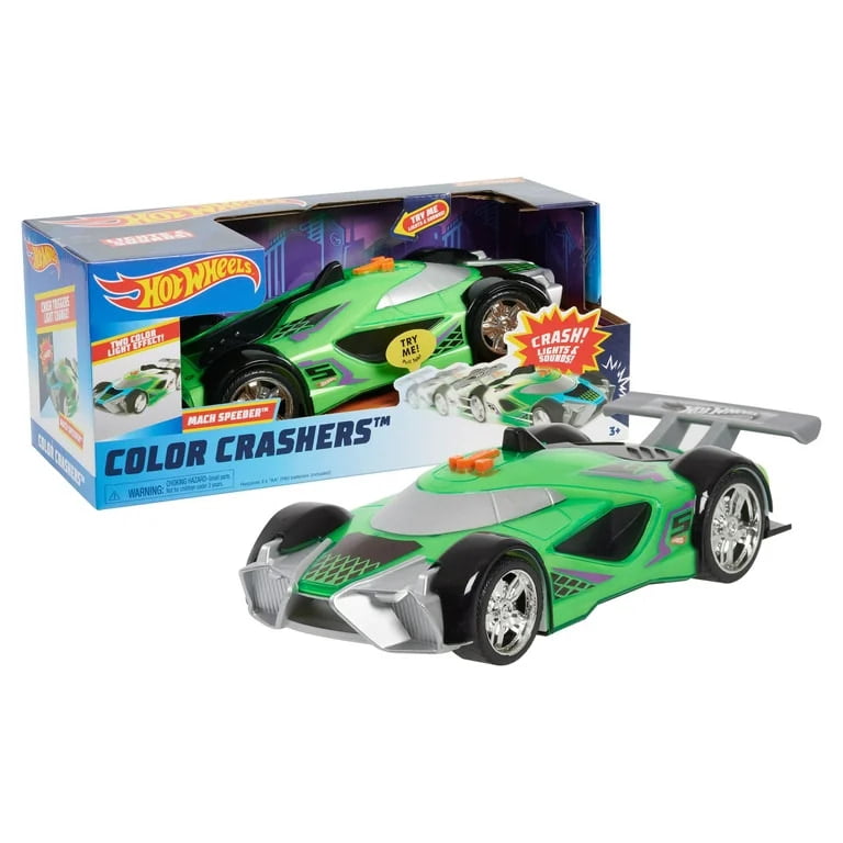 Hot Wheels Color Crashers Mach Speeder Motorized Car Hot Wheels Color Crashers Mach Speeder Motorized Car