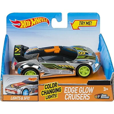 Hot Wheels Edge Glow Cruiser Time Tracker With Light & Sounds