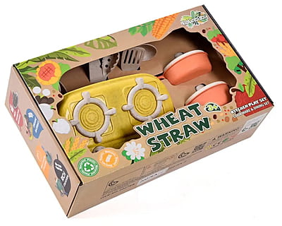 Kolinbaby Wheat Straw Kitchen Playset - Cookware