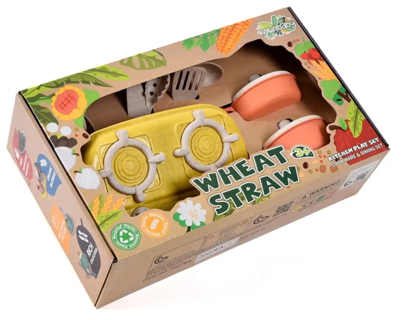 Kolinbaby Wheat Straw Kitchen Playset - Cookware