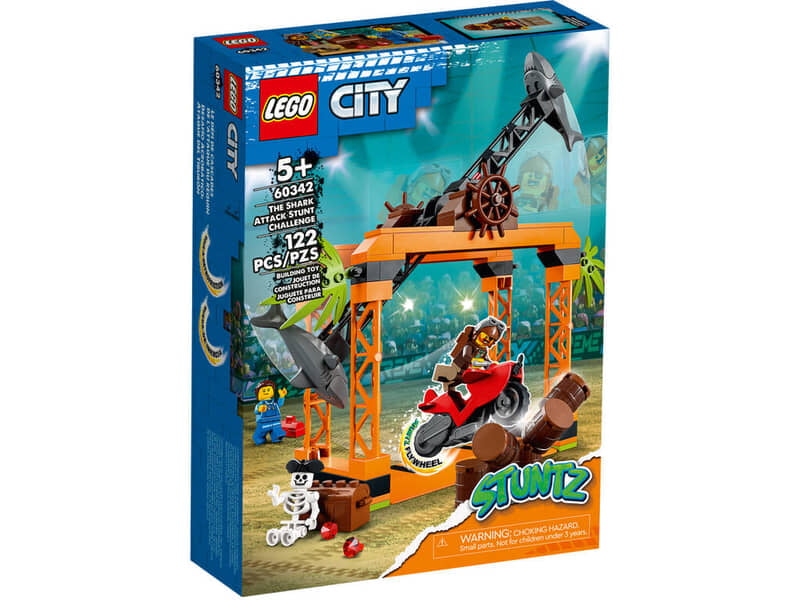 LEGO City Stuntz The Shark Attack Stunt Challenge 60342 Building Toy Set LEGO City Stuntz The Shark Attack Stunt Challenge 60342 Building Toy Set
