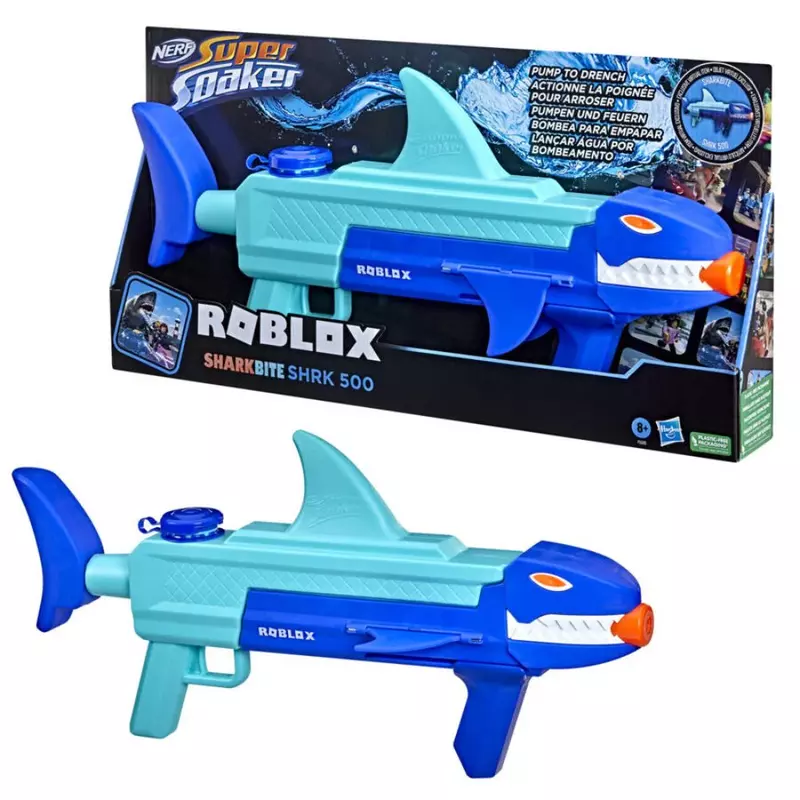 Nerf Super Soaker Roblox Sharkbite Shrk 500 Blaster