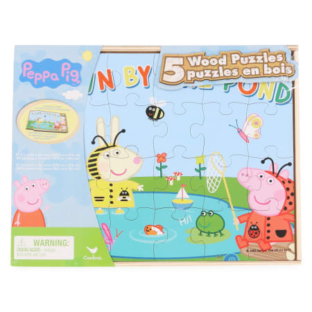 Peppa Pig 5-Pack Wood Puzzles Set