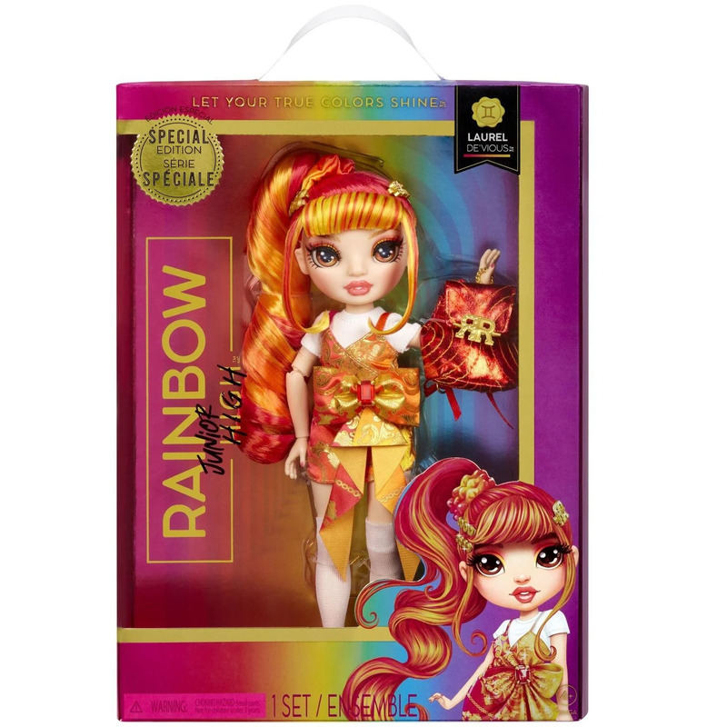 Rainbow High Jr High Special Edition Laurel DeVious - 9" Red and Orange Posable Fashion Doll Rainbow High Jr High Special Edition Laurel DeVious - 9" Red and Orange Posable Fashion Doll