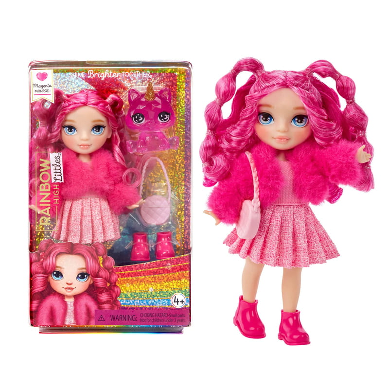 Rainbow High Littles Magenta Monroe, Pink, 5.5" Posable Small Doll Rainbow High Littles Magenta Monroe, Pink, 5.5" Posable Small Doll