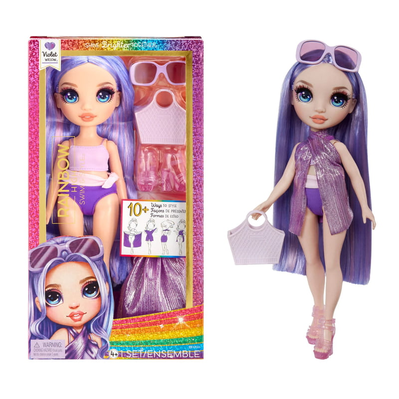Rainbow High Swim & Style Violet, Purple 11" Fashion Doll Rainbow High Swim & Style Violet, Purple 11" Fashion Doll