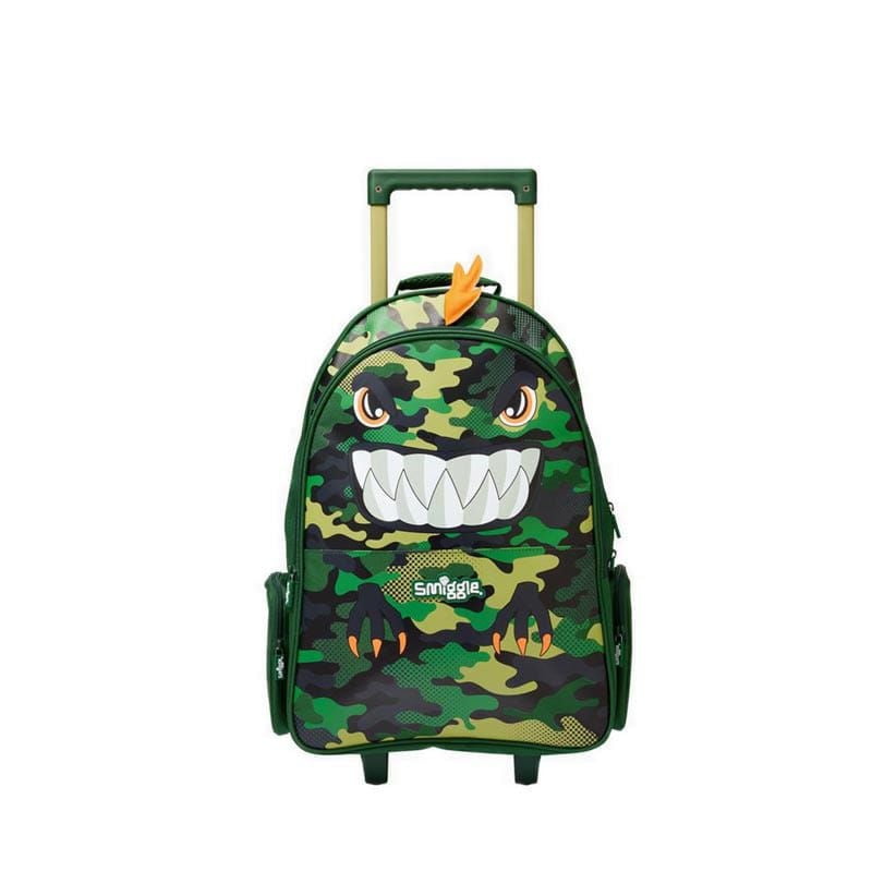 Smiggle Best Budz Trolley Backpack With Light Up Wheels - Green Smiggle Best Budz Trolley Backpack With Light Up Wheels - Green