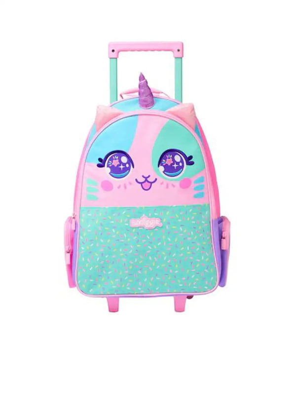 Smiggle Best Budz Trolley Backpack With Light Up Wheels - Pink Smiggle Best Budz Trolley Backpack With Light Up Wheels - Pink