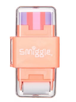 Smiggle Sharp Again Roll Eraser & Sharpener - Coral Smiggle Sharp Again Roll Eraser & Sharpener - Coral