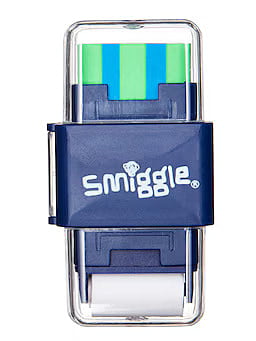 Smiggle Sharp Again Roll Eraser & Sharpener - Navy