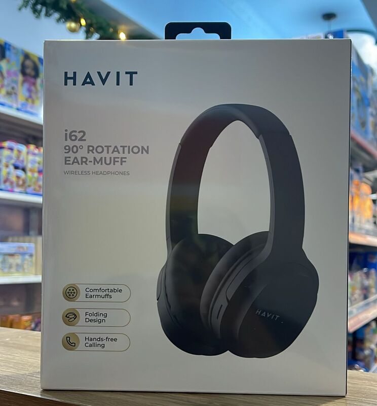 Havit i62 90 Degree Rotation Ear-muff Wireless Bluetooth Headphones Havit i62 90 Degree Rotation Ear-muff Wireless Bluetooth Headphones