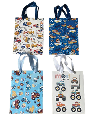 Monster Truck Gift Bag 4Asst - Small