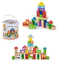 Wooden Construction Cubes - 50pcs Wooden Construction Cubes - 50pcs